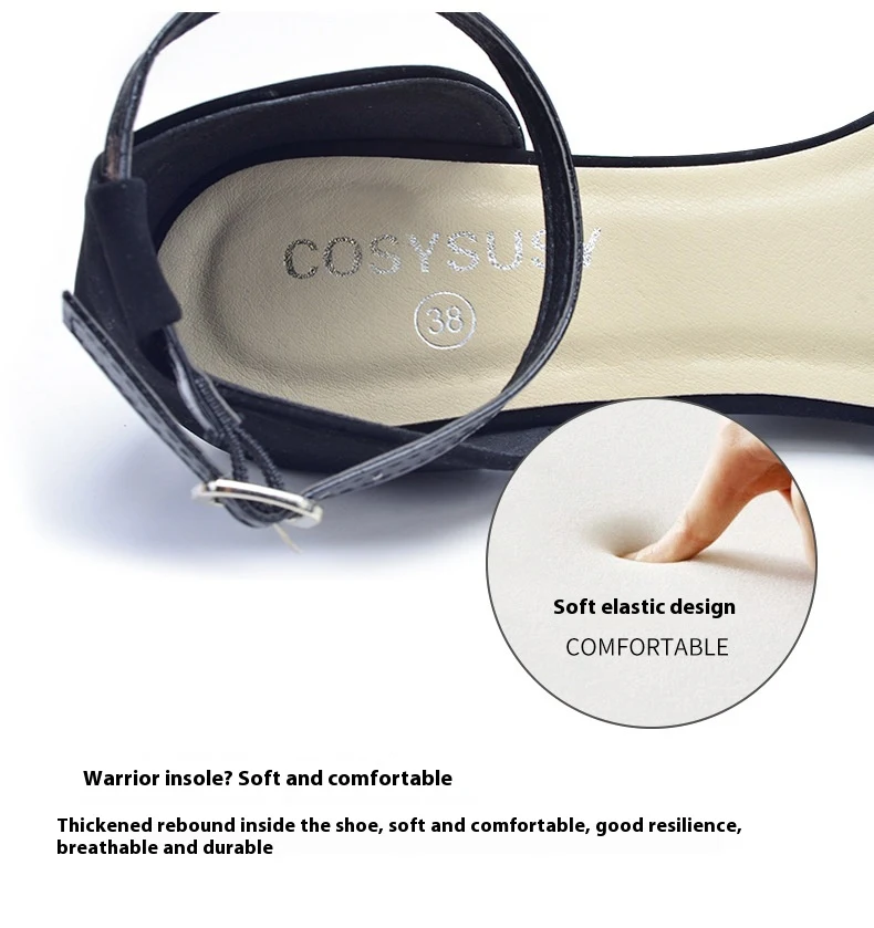 Title 8, Womens Pointed Hollow Back Flat Sole Sandals f...