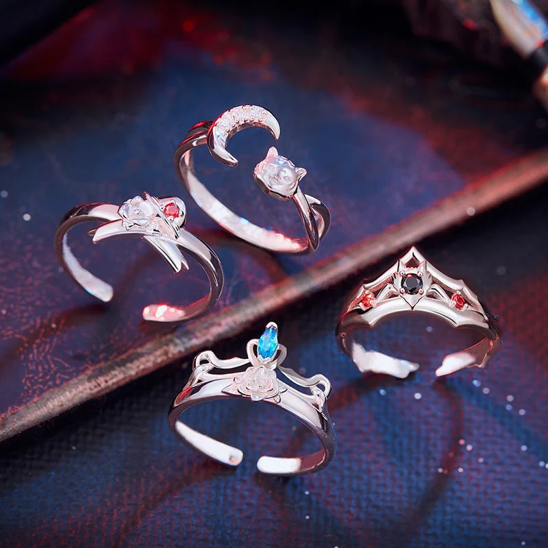Ornamento de anel de liga de anime Um acessório elegante e durável para fãs de anime. Mostre seu amor com este item colecionável perfeito para presentes. — foto 10