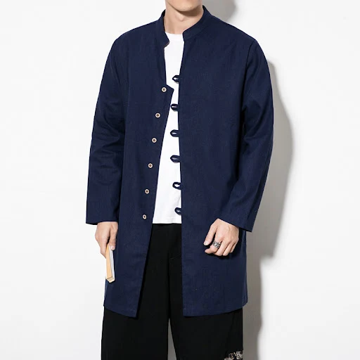 Title 3, Chinese Style Autumn Tang Suit Hanfu Casual Mid...