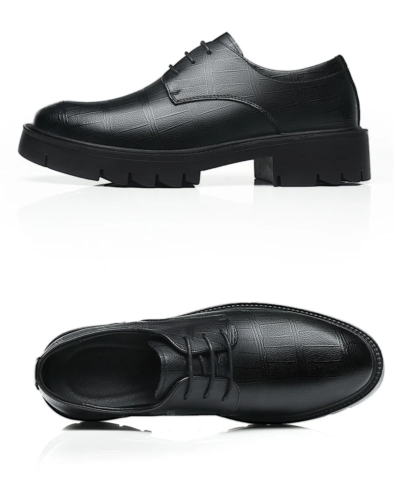 Title 3, Scarpe casual da uomo in pelle bovina nera con ...