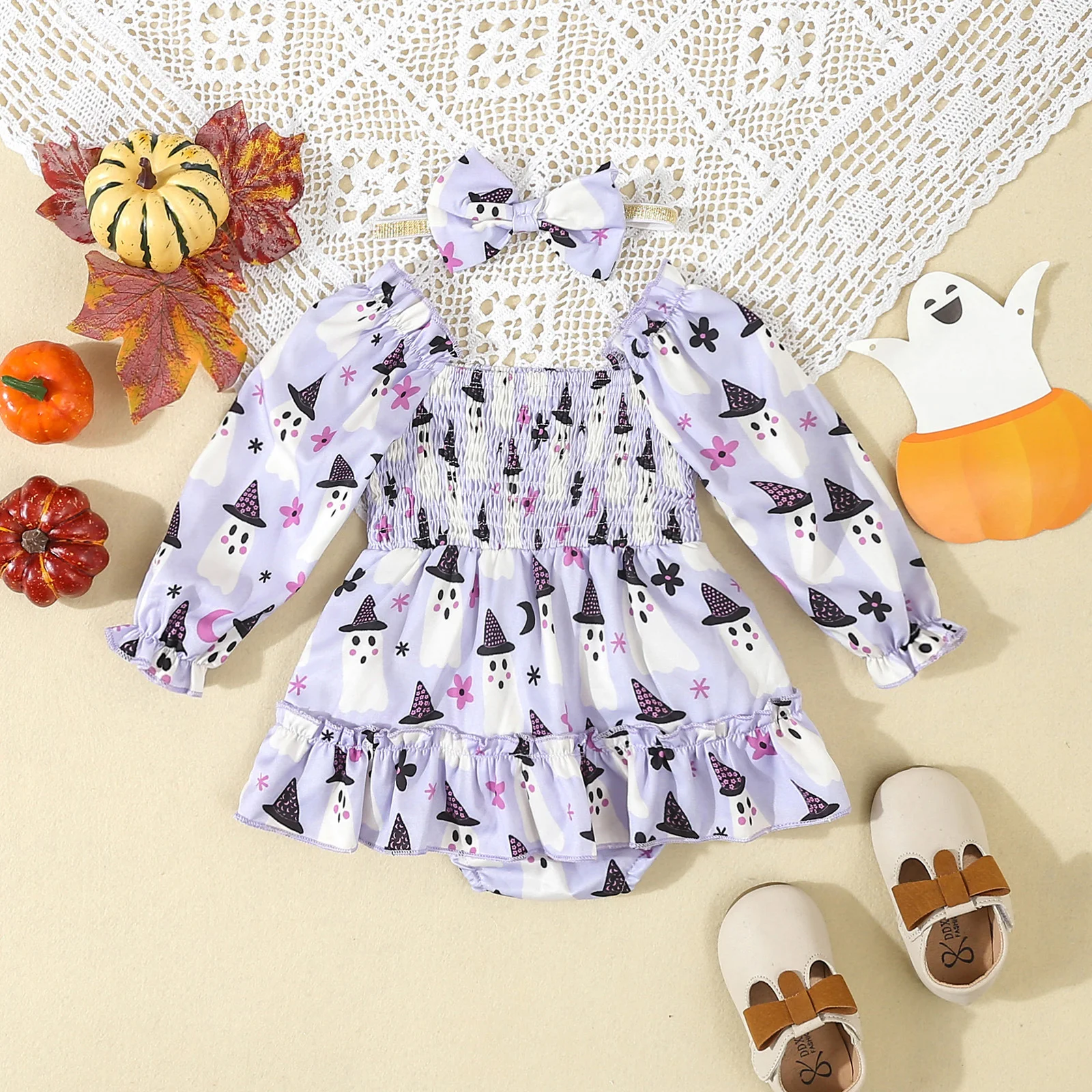 Title 24, Multicolor lange Halloween jurk, ideaal voor ve...