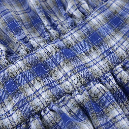 Title 9, Womens cotton blue plaid skirt for a casual an...