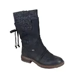 Retro wollen Martin boots met midden-lage achterbandjes. Combineer vintage stijl met warmte en comfort voor een tijdloze look. — foto 4