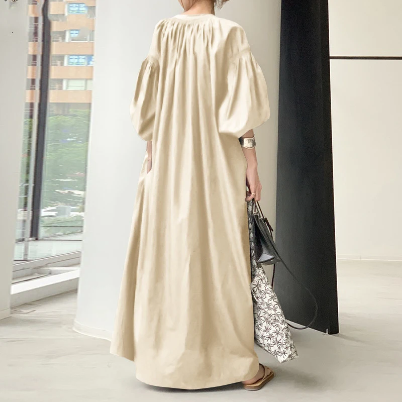 Title 9, Womens Cotton And Linen Loose Casual Dress