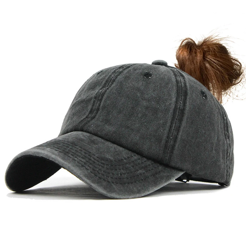 Title 5, A ladys ponytail baseball cap that goes with e...