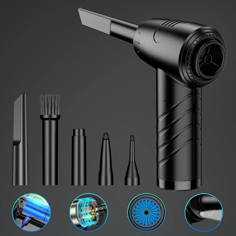 Wireless Electric Air Duster 51000 RPM PC Laptop Cleaning Kit Air Blower for PC Laptop Keyboard RDA Cleaning — photo 4