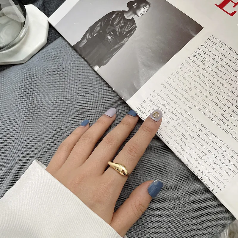 Anel Geométrico em Prata Esterlina, Tendência de Moda com Personalidade, Versátil e Combina com Tudo, um Acessório Perfeito e Elegante. — foto 16