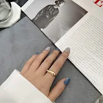 Anel Geométrico em Prata Esterlina, Tendência de Moda com Personalidade, Versátil e Combina com Tudo, um Acessório Perfeito e Elegante. — foto 16