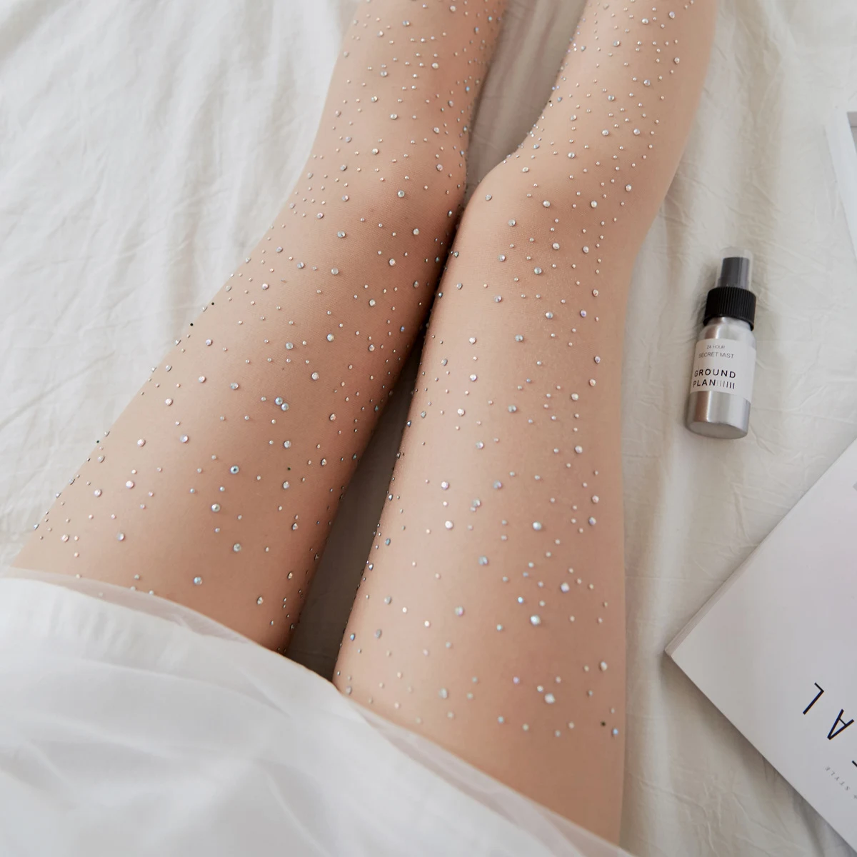 Title 1, Pearly Any Cut Pearly Hot Diamond Stockings Pan...