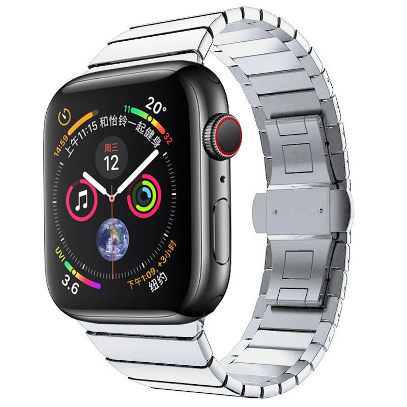 Title 3, Stainless Steel Watch Band for Apple Watch, Met...