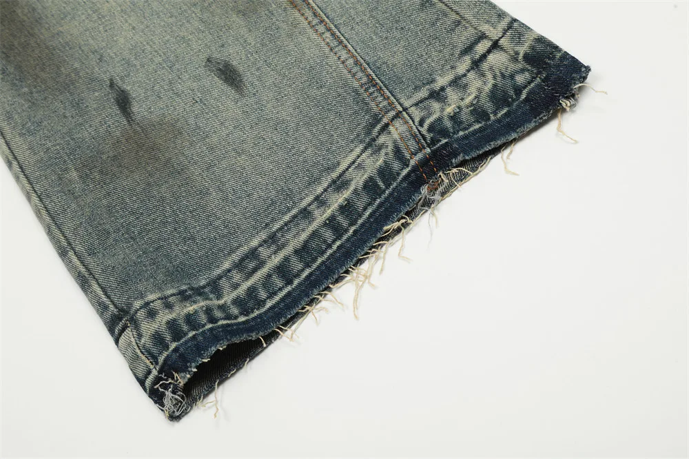 Title 4, Heren ripped dirty jeans street fashion met ver...
