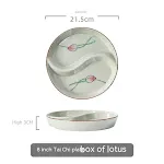 8 Inch One Product Lotus Plate