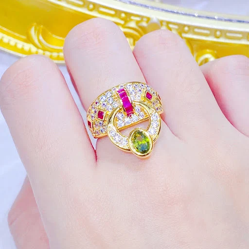 Title 4, Anel Vintage Carbono Diamante Zircônia Feminino...