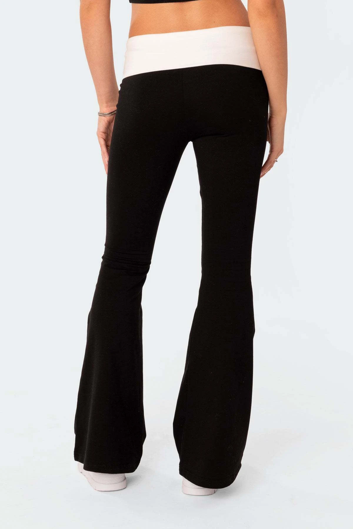 Title 5, Slim-fit slimming low waist bell-bottom pants f...