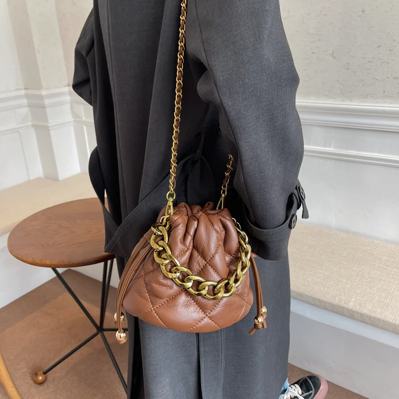 Title 5, Casual Mini Chain Bucket Bag Design Sensation C...