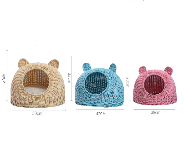 Title 2, Semi-Enclosed Pet Shelter Hand-knitted Cat House