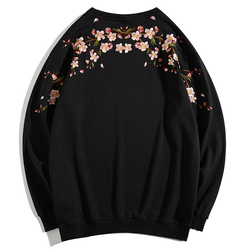 Plum Blossom Embroidered Crew Neck Sweater offers cozy warmth and beautiful detail, perfect for a stylish, comfortable, — photo 8