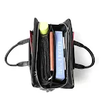Men's Large Capacity Leather Briefcase for Professionals. Securely carry documents, laptop, and essentials in this styli — photo 1