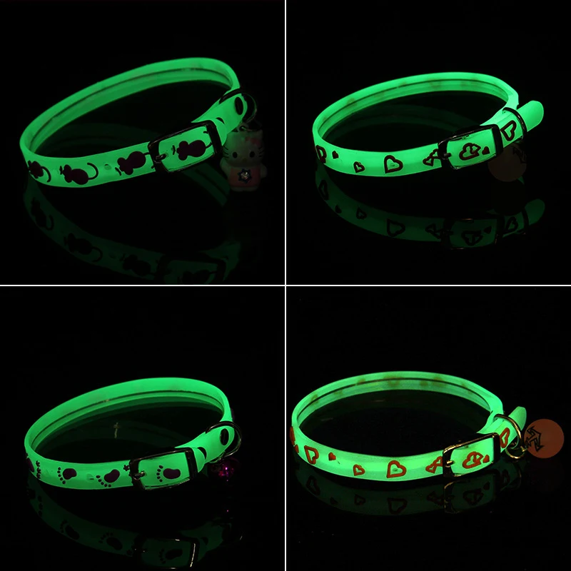 Luminous Bell Collar Dog Silicone Rubber Collar for Night Safety. Enhanced visibility and waterproof design. Comfortable — photo 5