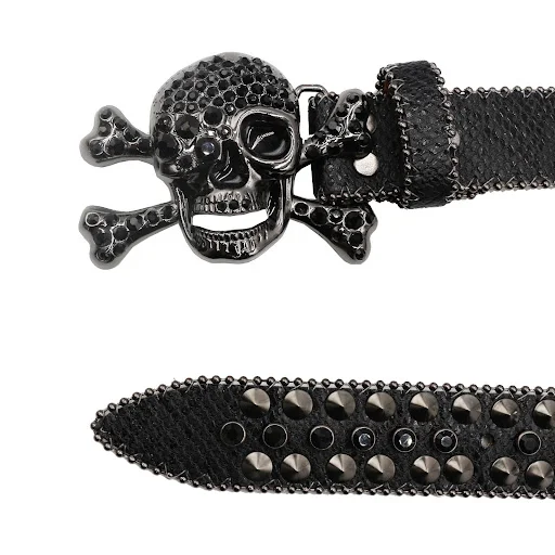 Title 1, Rhinestone Womens Inlaid Rivet Snake Pattern F...