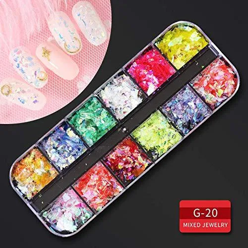 Title 2, Nail Pearl Rivet Shell Jewelry Set for DIY nail...