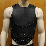 Men's Leather Chest Protection Shoulder Armor offers medieval style and protection. Perfect for LARP, cosplay, and histo — photo 15