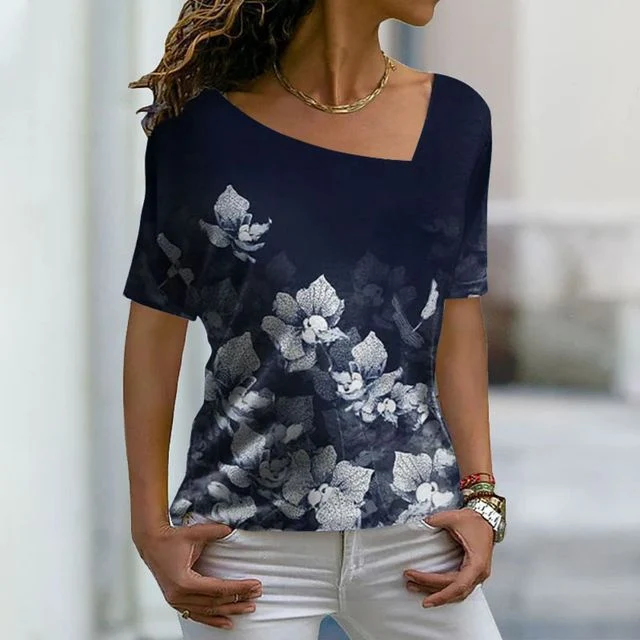 Title 3, Fashionable 3D Printed Womens T-shirt Short Sl...