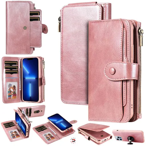 Title 12, 16 Mobile Phone Leather Case Retro Multi-functi...