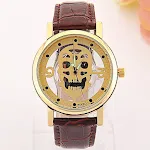Brown with gold dial