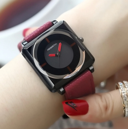 Relógio de quartzo quadrado com pulseira de quartzo. Sofisticação e precisão no seu pulso. Ideal para uso diário, combinando elegância e funcionalidade. — foto 8