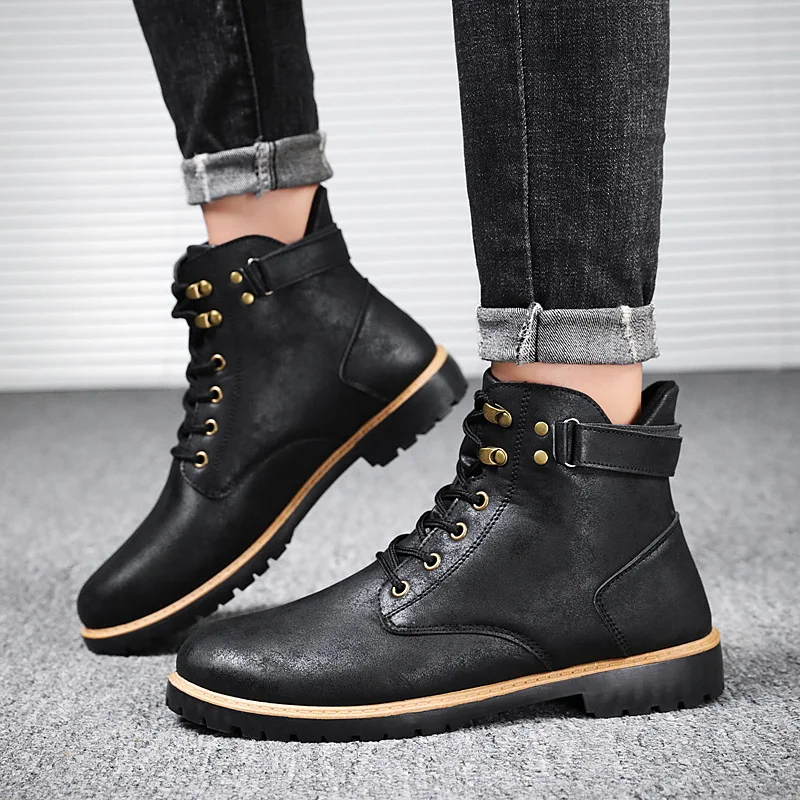 Title 7, Personalized Mens Outdoor Martin Boots. Durabl...
