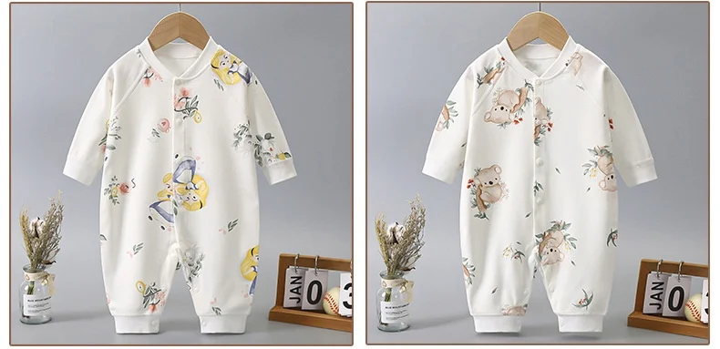 Baby Overall Frühling und Herbst Langarm aus reiner Baumwolle. Bequeme Babykleidung für die Übergangszeit. Ideal für Frühling und Herbst. — foto 7