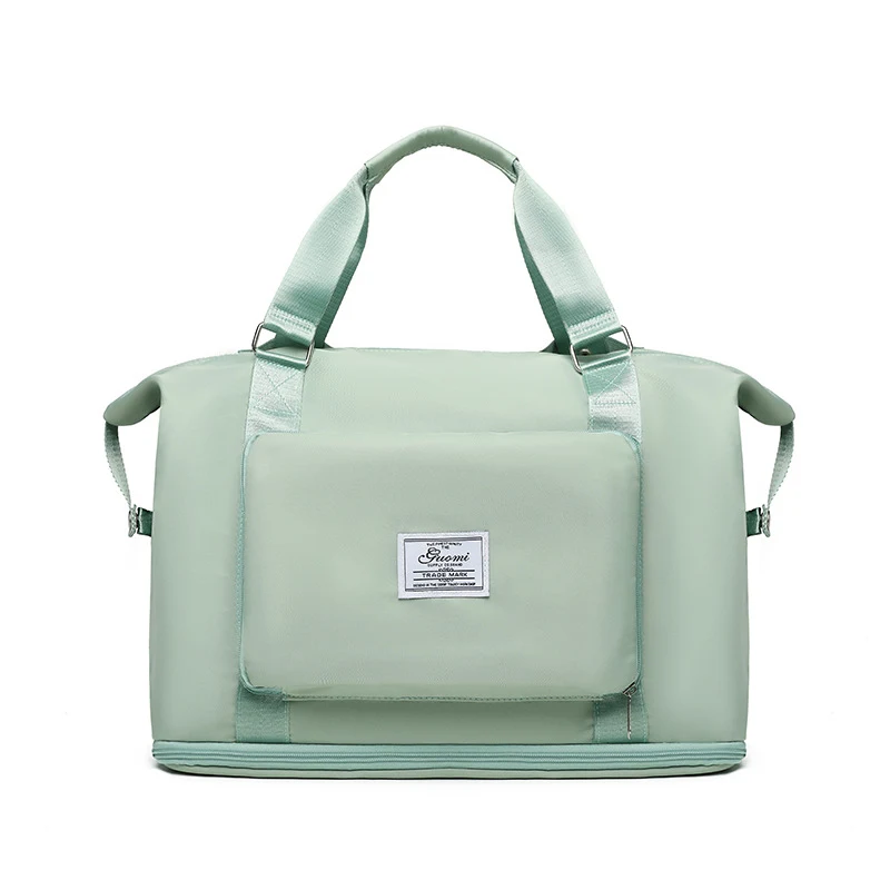 Bolsas de viagem dobráveis para mulheres, mochila, bolsa de mão, ombro, academia, fitness, fim de semana, pernoite. Leve e prática para viajar. — foto 5