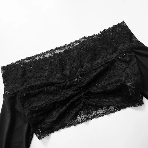 Title 3, Womens Fashion Tops Low Waist Tights Lace Suit