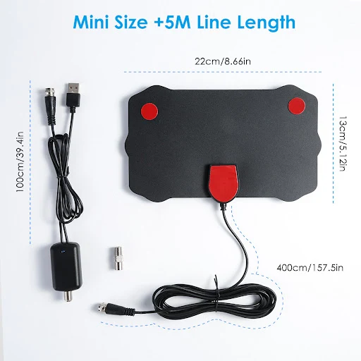 Title 8, Mini HD Digital Television Antenna Enjoy free c...