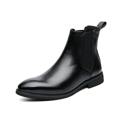 Title 3, Mens Fleece Leather Fashion Trend Slip-on Ankl...