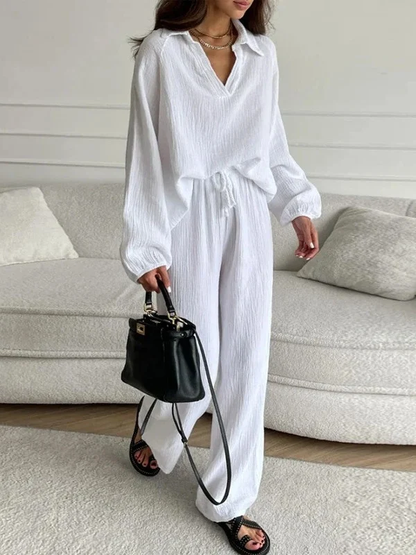 Title 2, Elegant Womens Casual Loose Outfit Female Long...