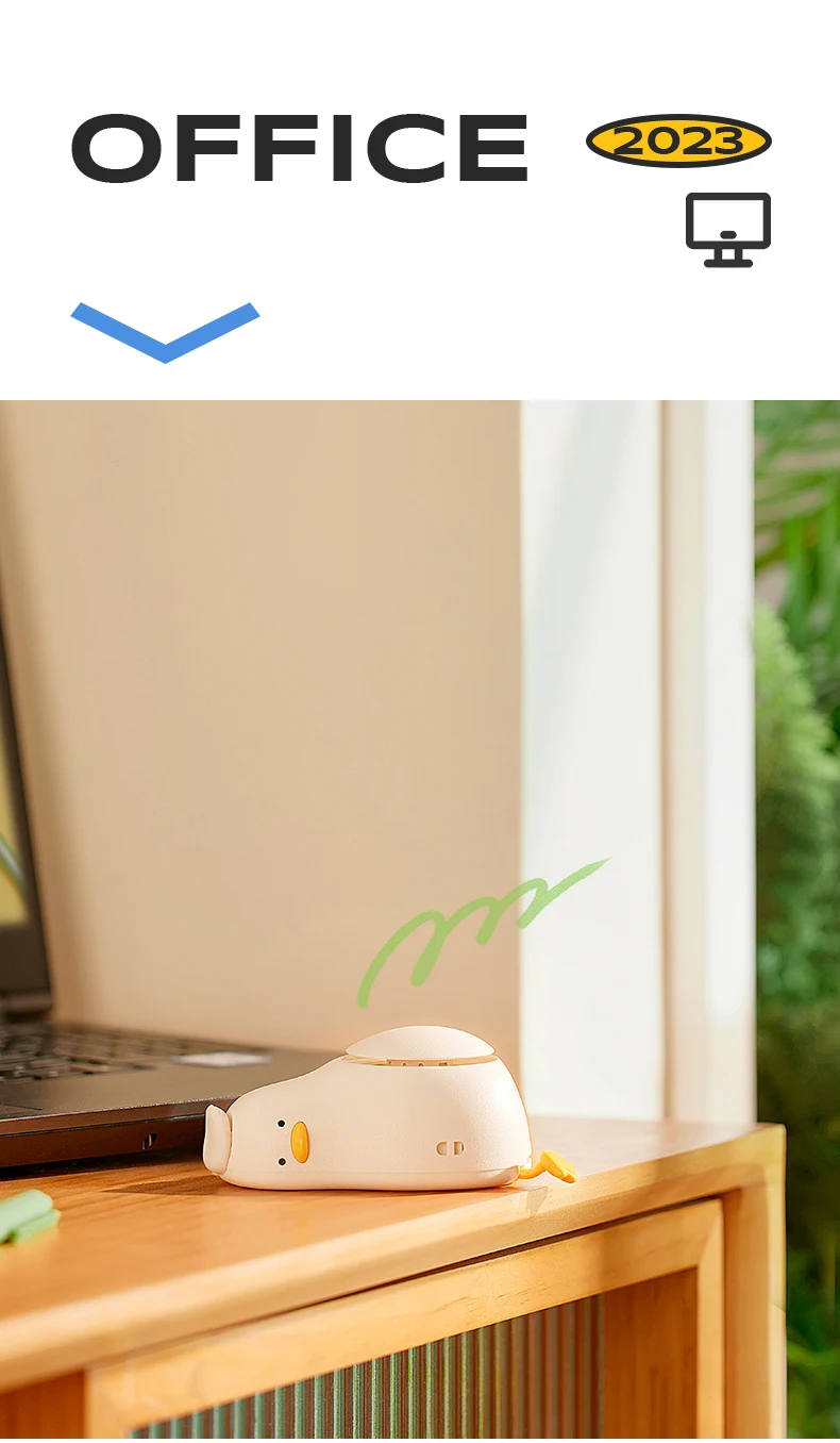 Title 13, Novo Mini Ventilador Portátil 2023 Patinho Deit...