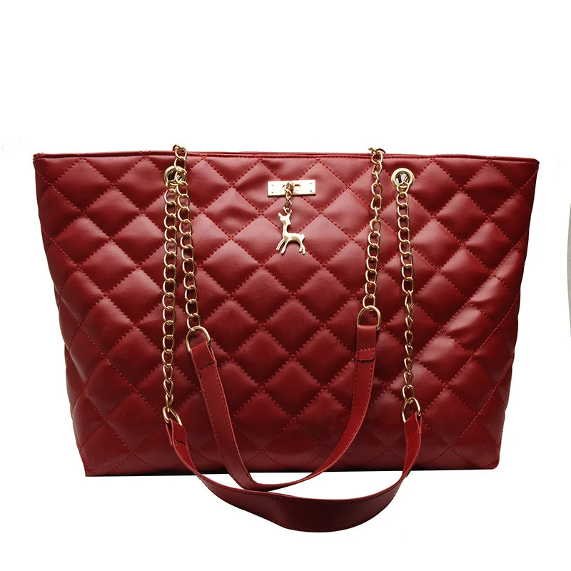 Bolsa de ombro Lingge bordada fashion, grande capacidade para lazer. Perfeita para o dia a dia, com design elegante e prático. — foto 5