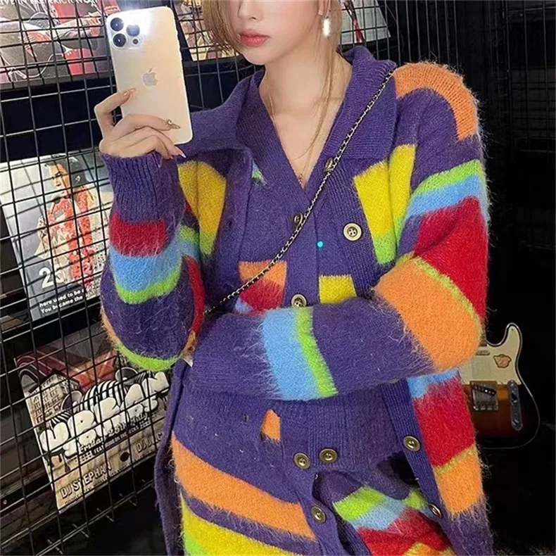 Title 6, Fashion Slimming Candy Color Coat Retro Lazy St...