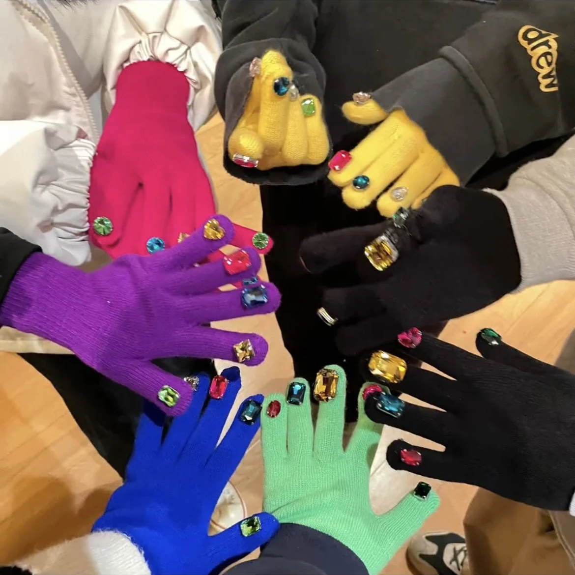 Title 1, Personality Creative DIY Split Finger Colored D...