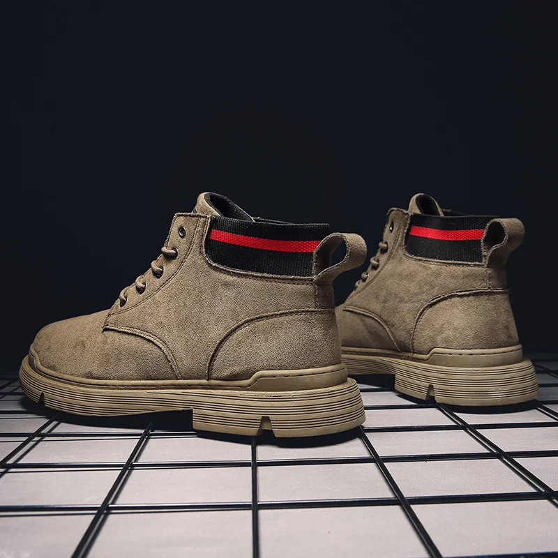 Suede high-top Martin boots for men and women. Experience superior comfort and style. Perfect for everyday wear, offerin — photo 3