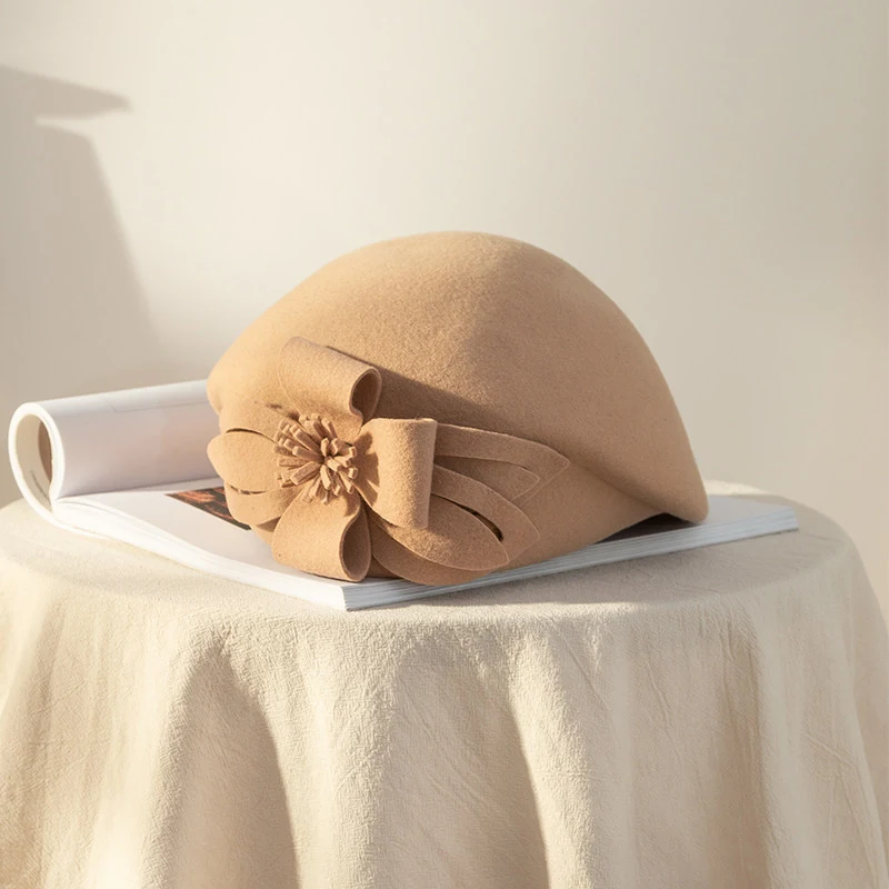Title 1, Womens Korean Style English Woolen Felt Hat
