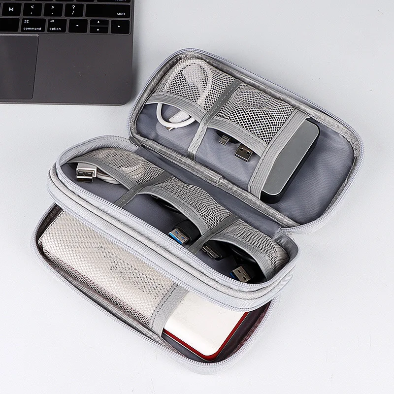 Multifunctionele Draagbare Organizer Tas Opbergtas Box Harde Schijf Datakabel Headset Bescherm en Organiseer uw elektronische accessoires — foto 13