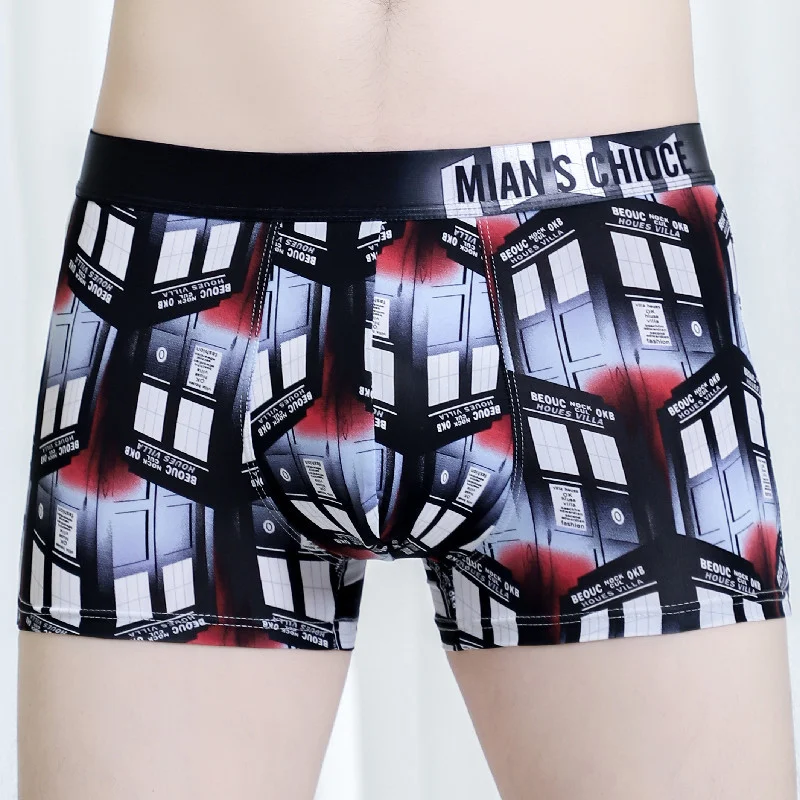 Title 18, Ice Silk Mens Underwear Comfort Printing Short...