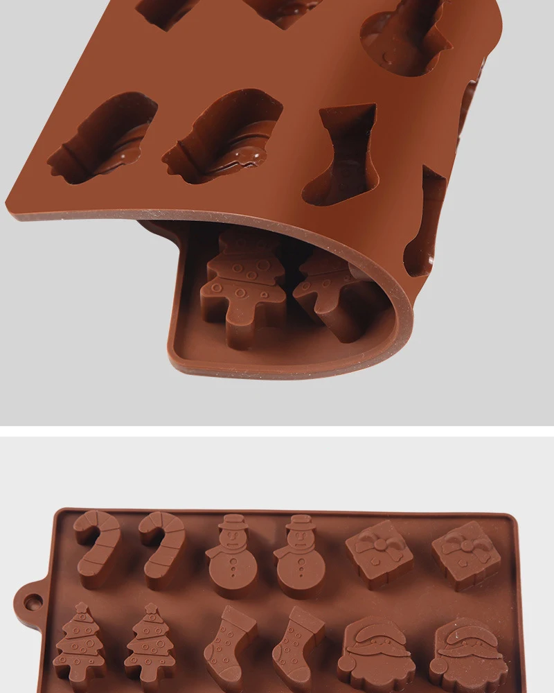 Title 6, Silicone Chocolate Mold with 12 Cavities and 6 ...
