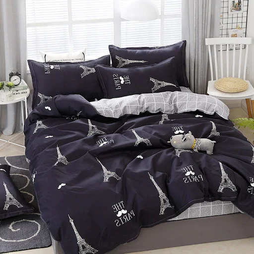 Title 4, Summer Washed Cotton Four Piece Quilt Cover She...