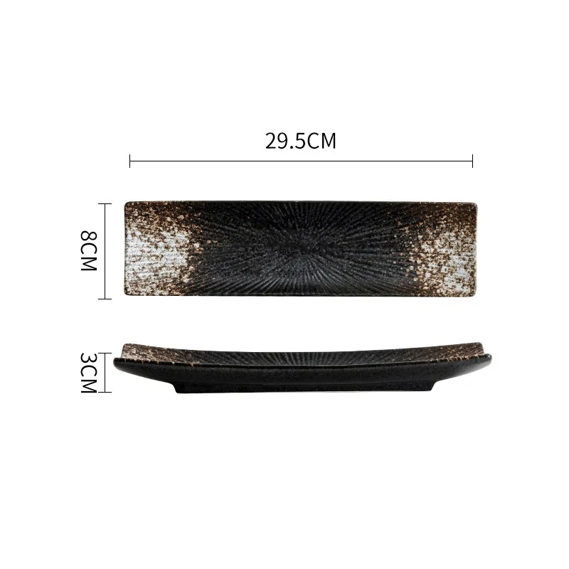 Rectangular Ceramic Sushi Tableware for elegant serving. Perfect for Japanese dishes. Enhance your dining experience wit — photo 4