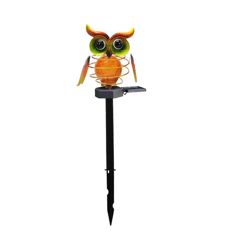 Solar Owl Lawn Lamp Outdoor Waterproof LED Garden Pathway Lighting Night Light Energy Saving Landscape Decor. — photo 2