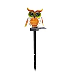 Solar Owl Lawn Lamp Outdoor Waterproof LED Garden Pathway Lighting Night Light Energy Saving Landscape Decor. — photo 2